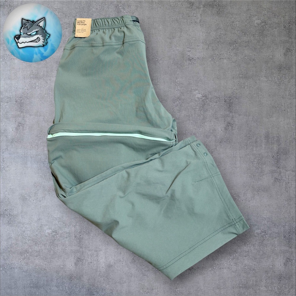 Nike ACG Womens Smith Summit Zip Off Convertible Pants Light Green HV6391-364 L - Picture 4 of 7